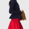 Peplum waist cardigan