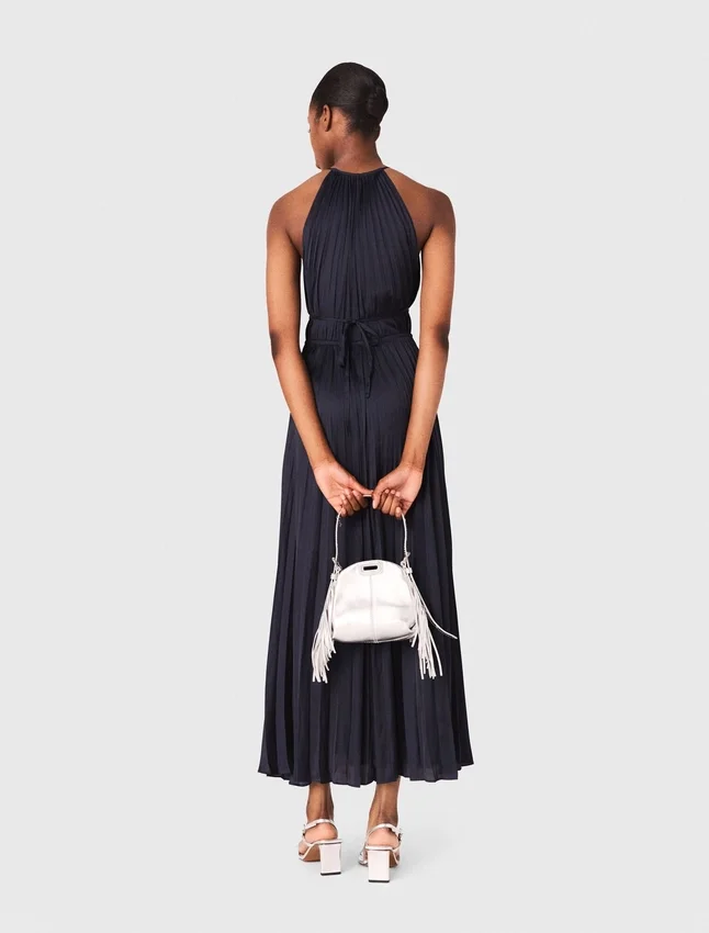 Pleated satin maxi dress Pleated satin maxi dress
