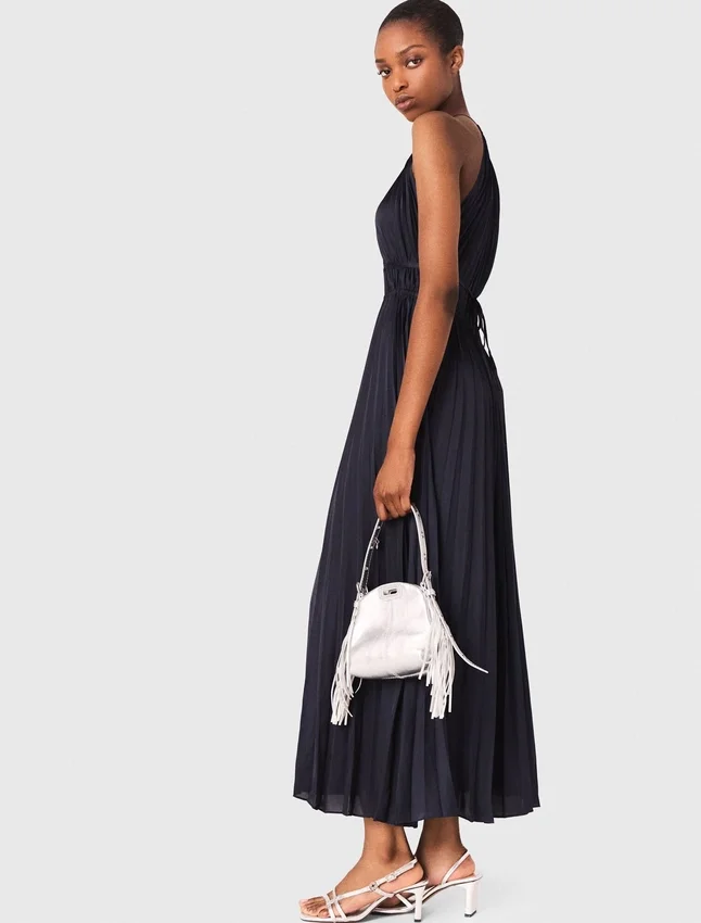 Pleated satin maxi dress Pleated satin maxi dress