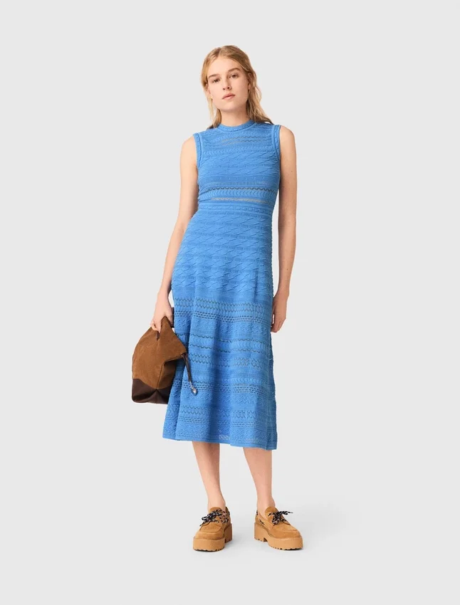 Pointelle knit maxi dress Pointelle knit maxi dress