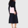 Polo collar ribbed sweater