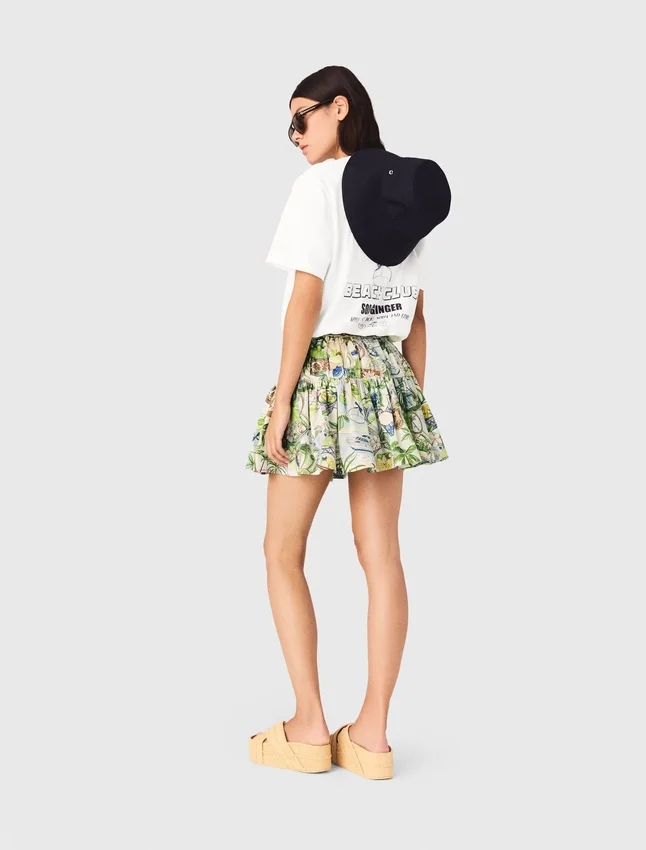 Printed ruffled skirt Printed ruffled skirt