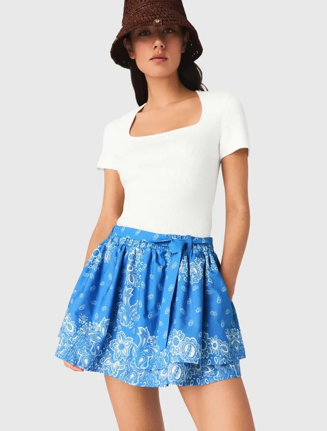Printed ruffled skirt Printed ruffled skirt