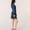 Quilted leather M bag