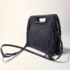 Quilted leather M bag