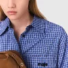 Removable collar rhinestone shirt