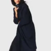 Removable rhinestone-hood trench