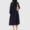 Removable rhinestone-hood trench