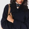 Removable rhinestone-hood trench