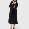 Removable rhinestone-hood trench