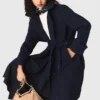 Removable rhinestone-hood trench