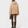 Reversible coat with hood