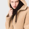 Reversible coat with hood