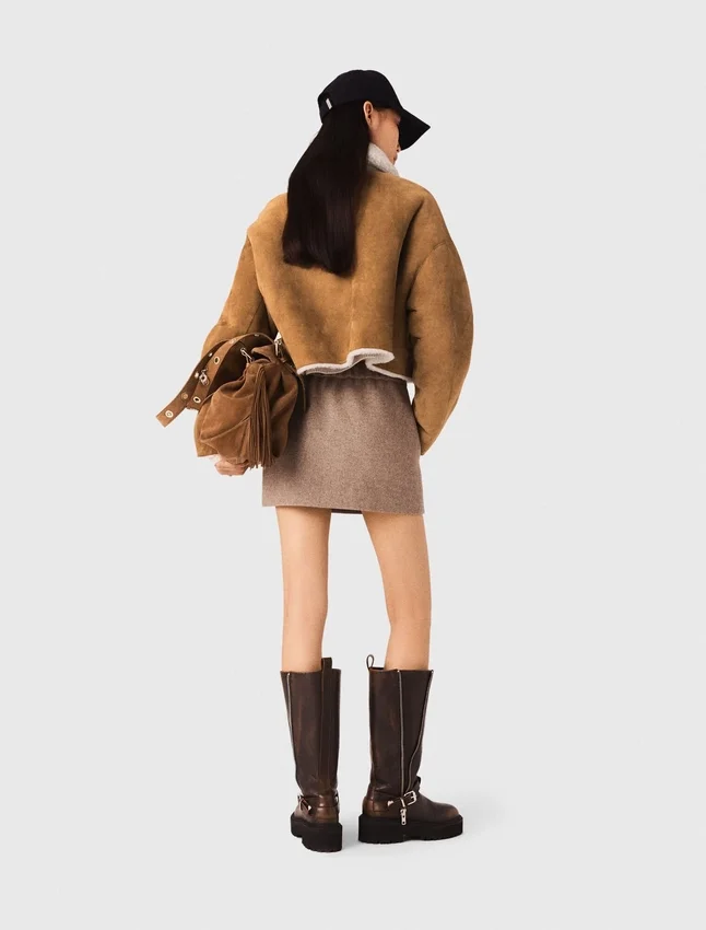Reversible shearling coat Reversible shearling coat