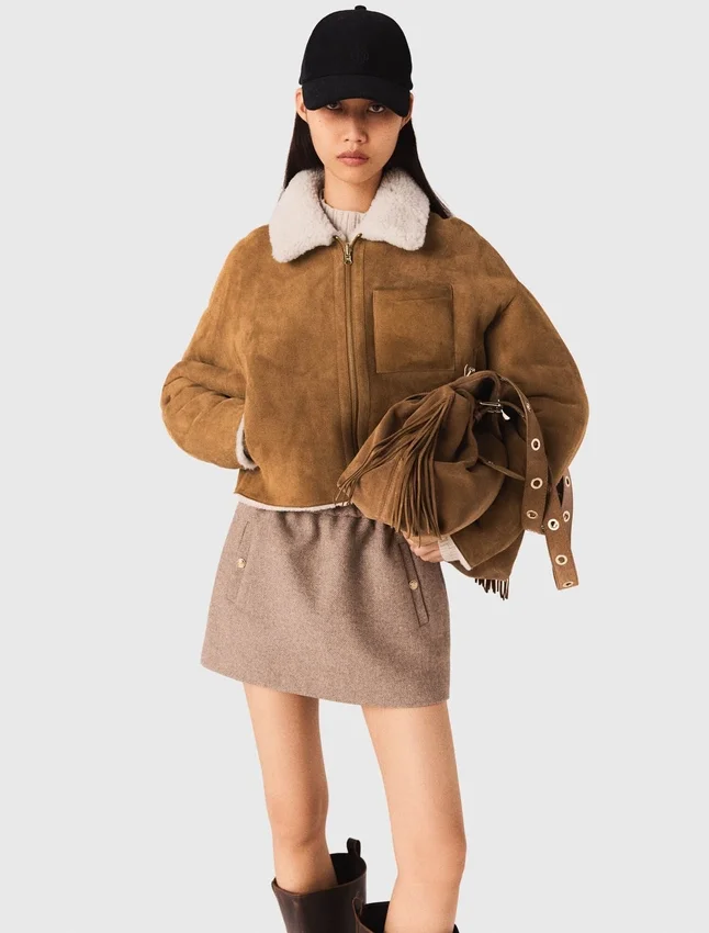 Reversible shearling coat Reversible shearling coat