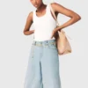 Rhinestone Bermuda shorts