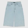 Rhinestone Bermuda shorts