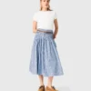 Rhinestone cotton maxi skirt