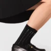 Rhinestone cotton socks