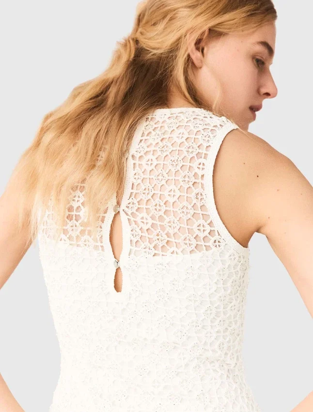 Rhinestone crochet maxi dress Rhinestone crochet maxi dress
