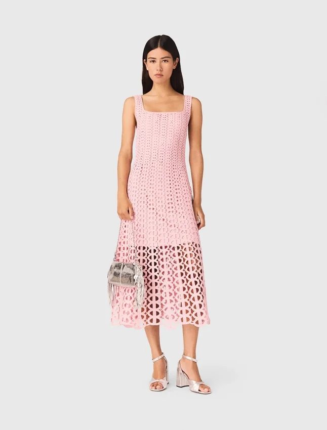 Rhinestone crochet midi dress Rhinestone crochet midi dress
