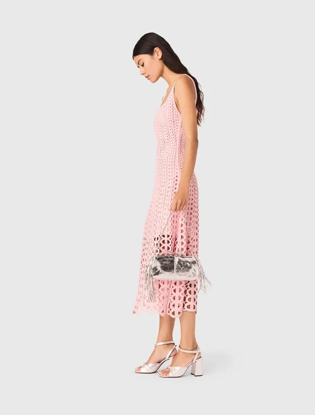 Rhinestone crochet midi dress Rhinestone crochet midi dress