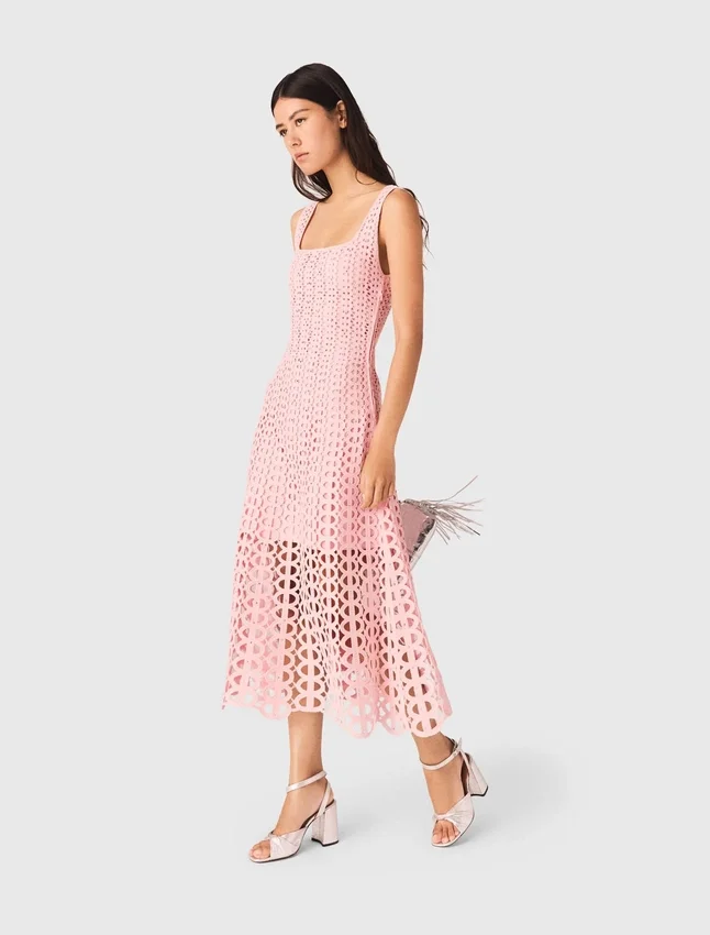 Rhinestone crochet midi dress Rhinestone crochet midi dress