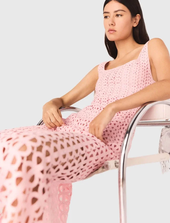 Rhinestone crochet midi dress Rhinestone crochet midi dress
