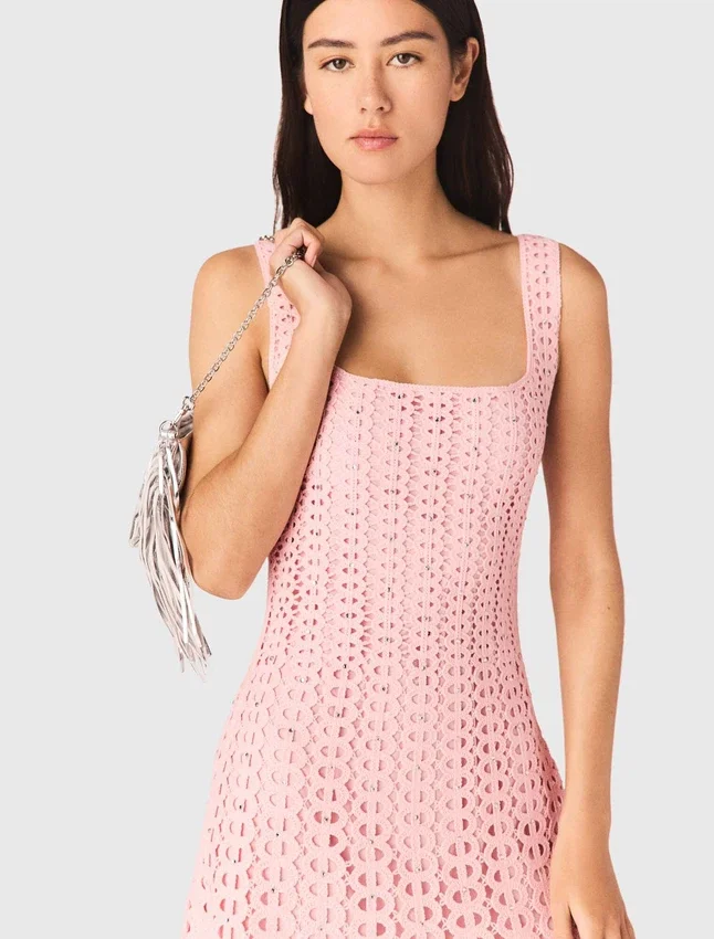 Rhinestone crochet midi dress Rhinestone crochet midi dress