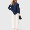 Rhinestone denim shirt