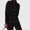 Rhinestone denim shirt