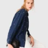 Rhinestone denim shirt