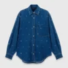 Rhinestone denim shirt