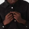 Rhinestone denim shirt