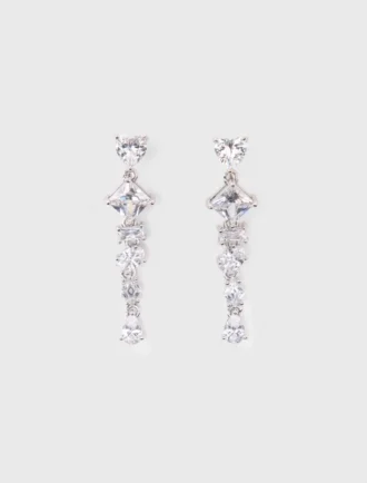 Rhinestone heart earrings Rhinestone heart earrings