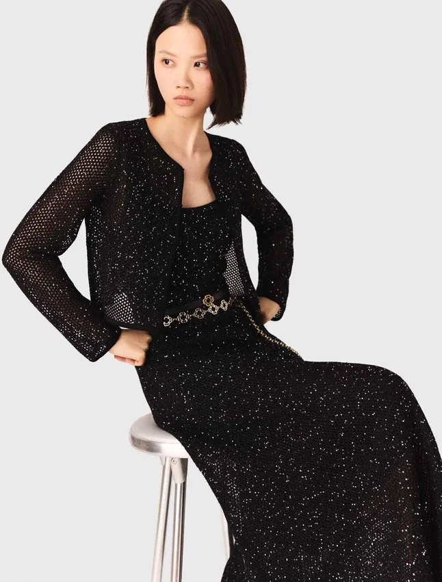Rhinestone knit cardigan Rhinestone knit cardigan