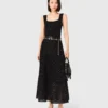 Rhinestone knit maxi dress