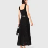 Rhinestone knit maxi dress
