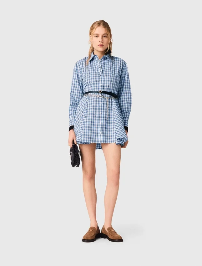 Rhinestone Shirt Dress Rhinestone Shirt Dress