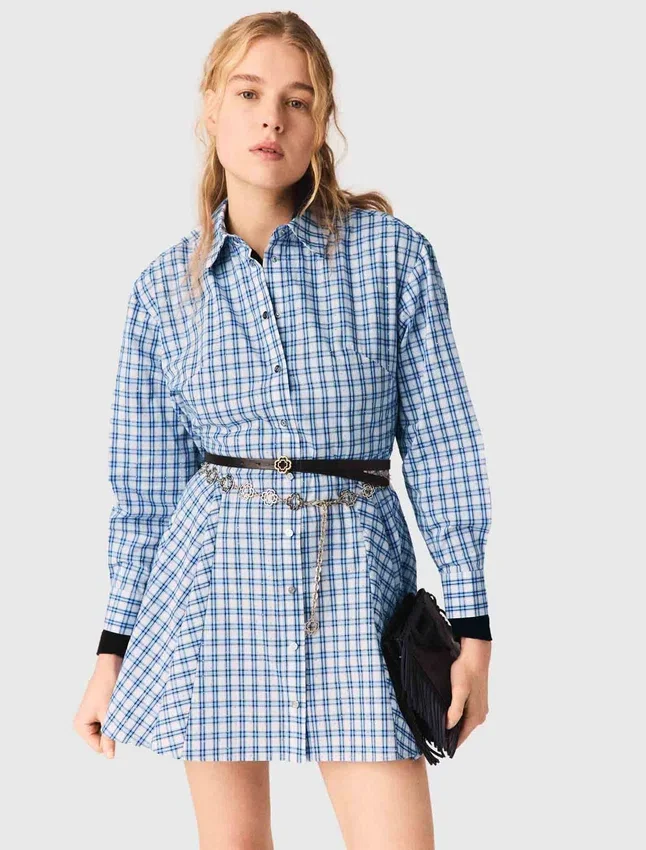 Rhinestone Shirt Dress Rhinestone Shirt Dress