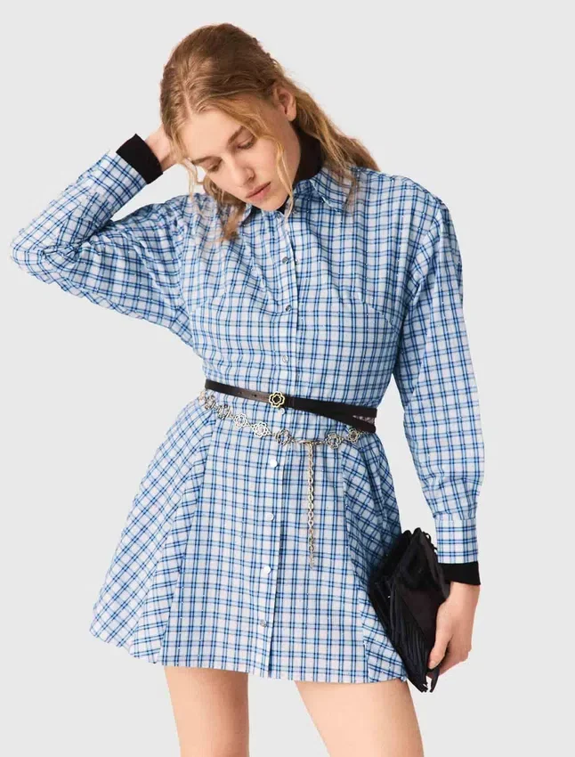 Rhinestone Shirt Dress Rhinestone Shirt Dress