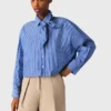 Rhinestone shirt with removable tie
