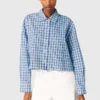 Rhinestone shirt with removable tie