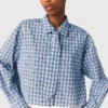 Rhinestone shirt with removable tie