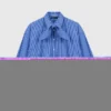 Rhinestone shirt with removable tie