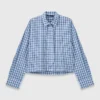 Rhinestone shirt with removable tie