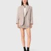 Rhinestone striped suit blazer