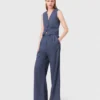 Rhinestone suit trousers with pleats