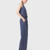 Rhinestone suit trousers with pleats