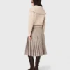 Rhinestone sweater with half-zip